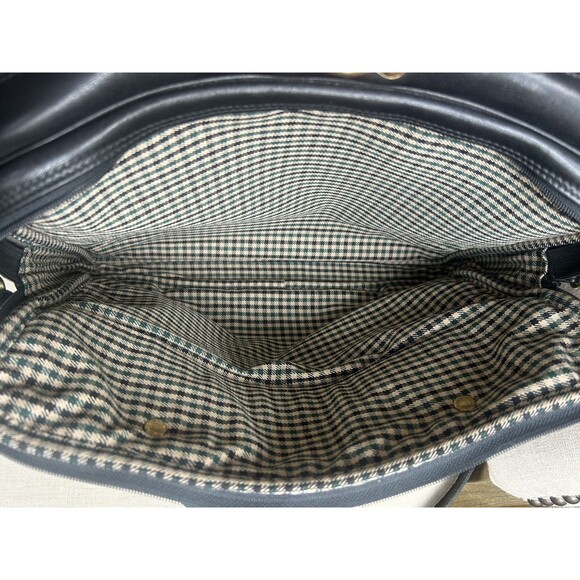 Ghurka MH No.174 All Leather Black Briefcase Shoulder Bag w/Storage belt Vintage - Picture 9 of 16